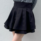 【abcボトムス10％割♡】ダブルフレアスカート