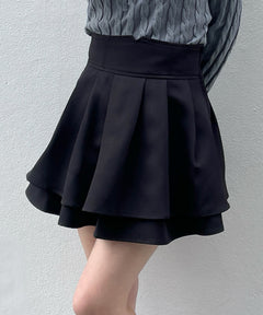 【abcボトムス10％割♡】ダブルフレアスカート