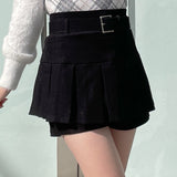 ベルト付きスカパン