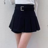 【abcボトムス10％割♡】ベルト付きスカパン