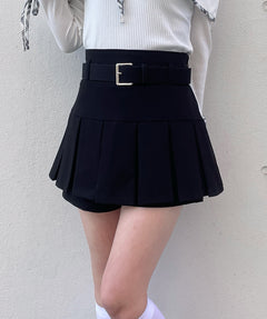 【abcボトムス10％割♡】ベルト付きスカパン