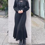 フロント開きZIPパーカーワンピース