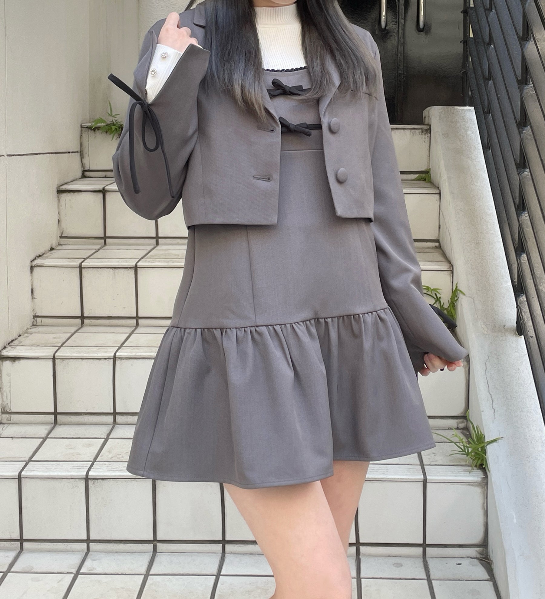 テーラードジャケットセットアップ