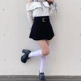 【abcボトムス10％割♡】ベルト付きスカパン