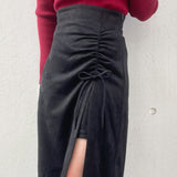 ギャザースリットスカート