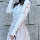 スリットリボンスリーブトップス