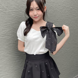 スクエアビックリボントップス