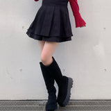 ダブルフレアスカート