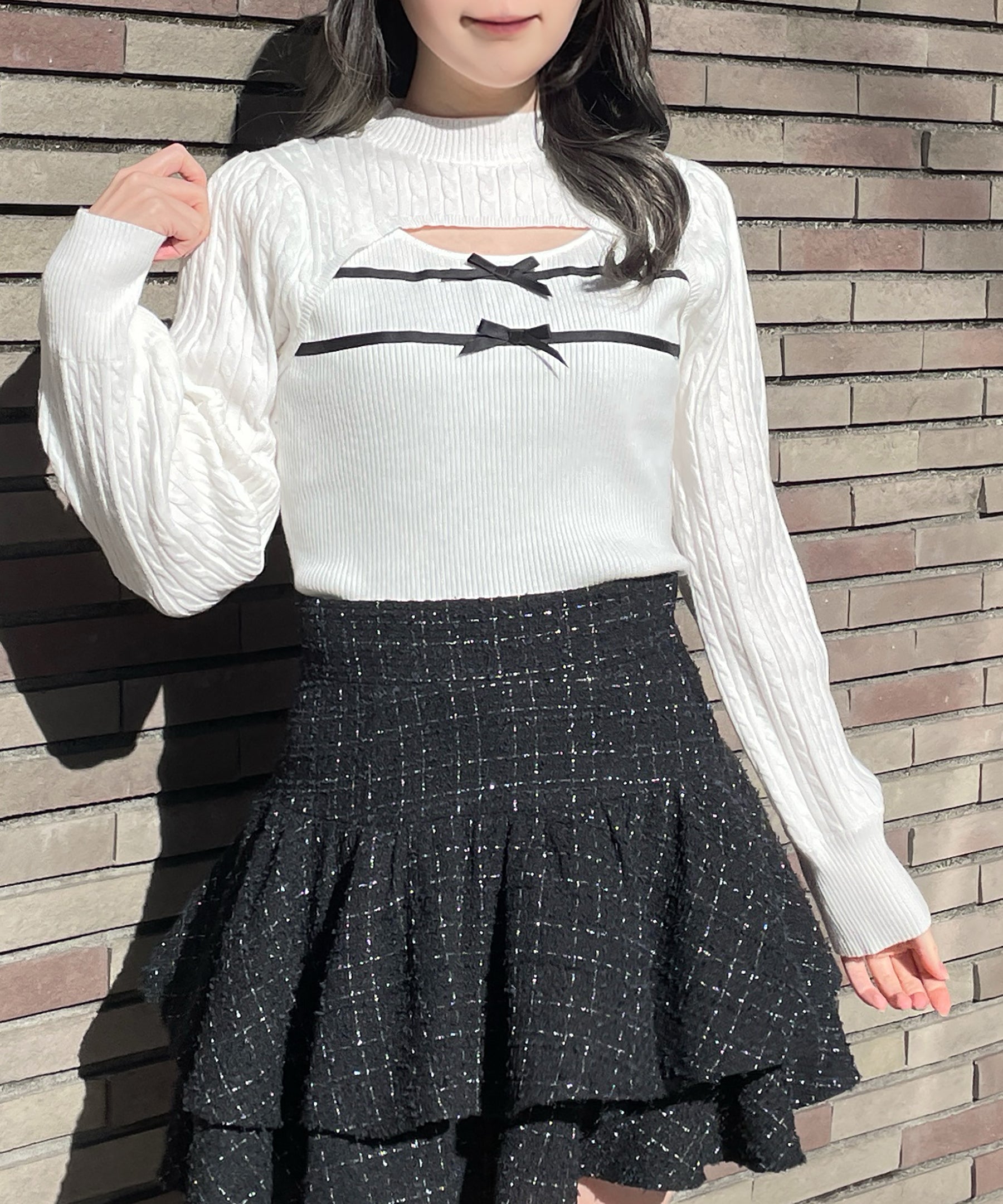 ケーブルダブルリボンニット – PARK by one way（パークバイワンウェイ）