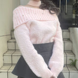 【予約商品 12月中旬発送】
ビジュオフショルニット