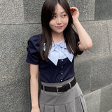 リボンレイヤードトップス