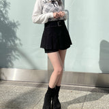 ベルト付きスカパン