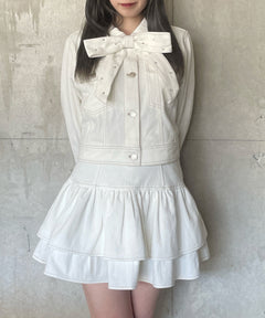 【セット購入10％割♡対象商品】
リボン付きジージャン　