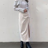 ギャザースリットスカート