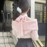 【予約商品 12月中旬発送】
ビジュオフショルニット