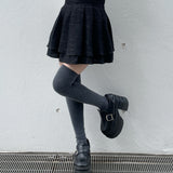 【abcボトムス10％割♡】ダブルフレアスカート