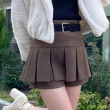 ベルト付きスカパン