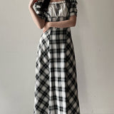 【予約商品　4月中旬発送予定】レイヤードロングワンピース