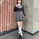 リボンレイヤードトップス