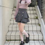 ケーブルダブルリボンニット