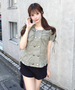 【SALE】AGW釦ブラウス