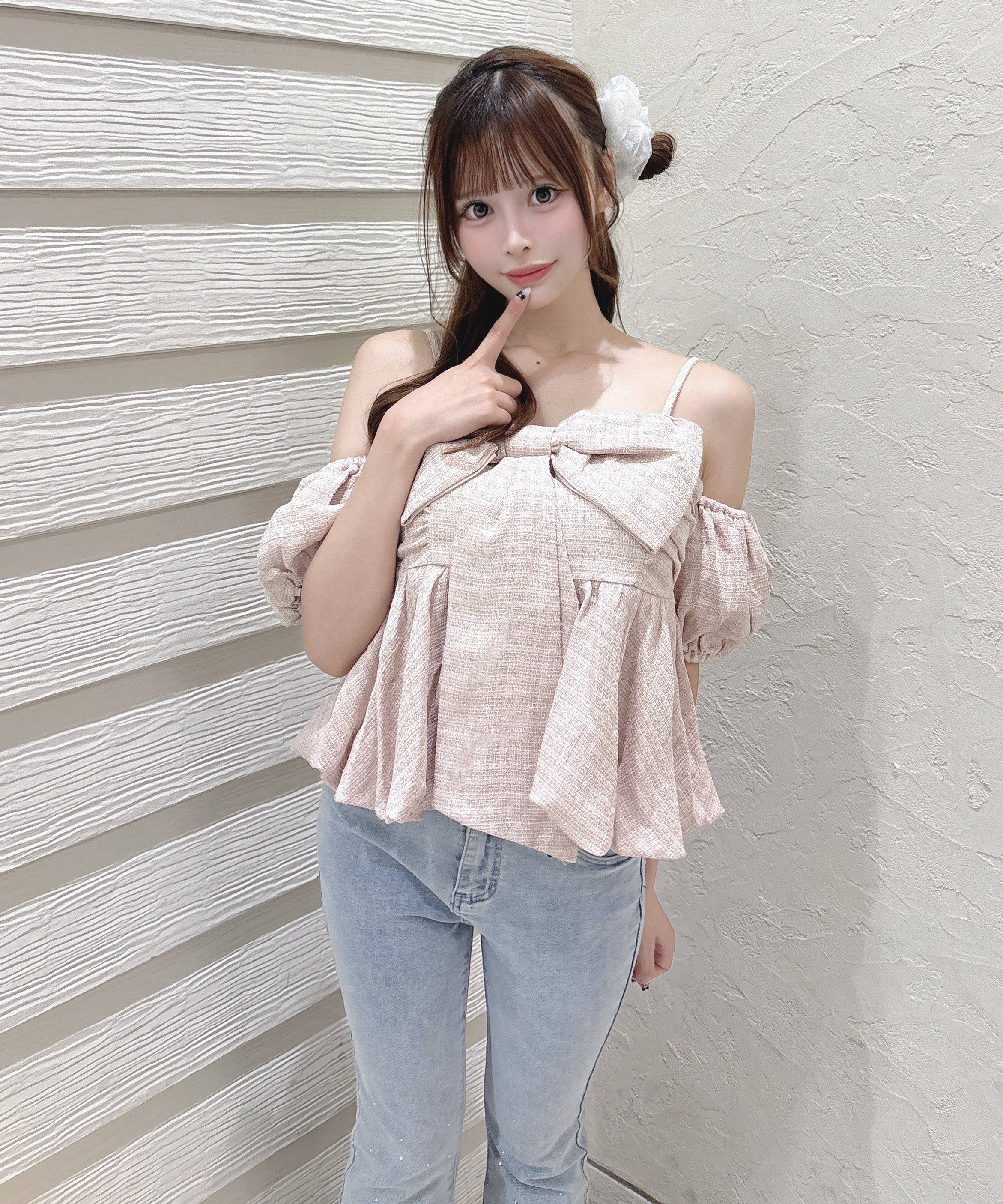 【7月24日(金)発売スタート】２WAYバルーンリボントップス
