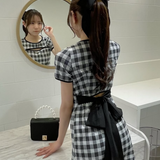 BACKリボンミニワンピース