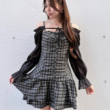 【予約商品8月下旬お届け】シアーボレロレイヤードワンピース