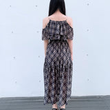 【予約商品7月中旬お届け】アメスリフリルレイヤードロングワンピース