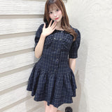 【7月22日(水)発売スタート】ダブル釦ミニワンピース