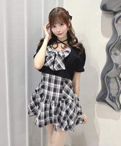 【SALE】半袖リボンアンサンブルワンピース