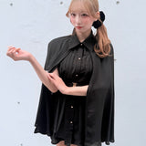 ケーププリーツシャツ