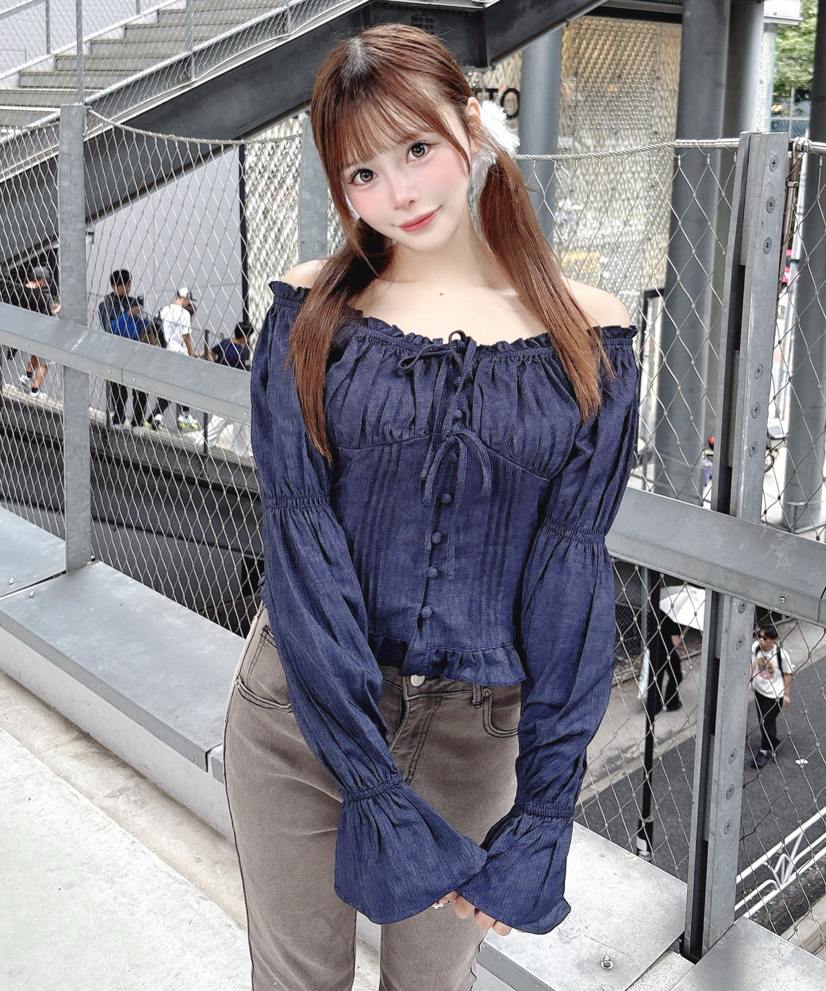 1500OFF♡】2WAYパフスリーブブラウス（長袖） – PARK by one way 