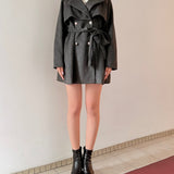 ビットスタンドカラーミドルコート