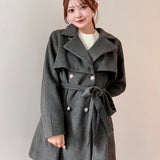 ビットスタンドカラーミドルコート