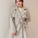 ビットスタンドカラーミドルコート