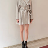 ビットスタンドカラーミドルコート