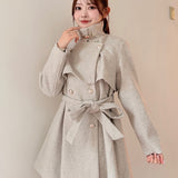 ビットスタンドカラーミドルコート