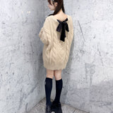 【10月30日(金)発売スタート】バックリボンニットワンピース