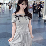 【6/26(金)発売スタート】オフショルリボンカットソー