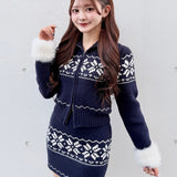 【予約販売12月中旬お届け】ノルディックニットセットアップ