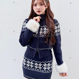 【予約販売12月中旬お届け】ノルディックニットセットアップ