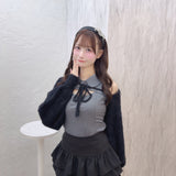 【 9月25日(金)発売スタート 】フェザーボレロアンサンブルトップス