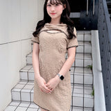 BACKリボンフーディーミニワンピース
