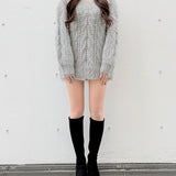 バックリボンダーリンニット