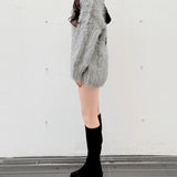 バックリボンダーリンニット