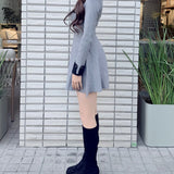 【予約商品 12月中旬発送】チェーンカラーZIPニットワンピース