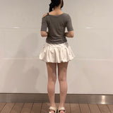 【SALE】サイドリボンバルーンスカート