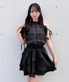 【SALE】配色アメスリミニワンピース