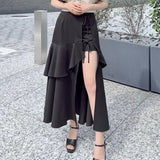 ラッフルスリットスカート